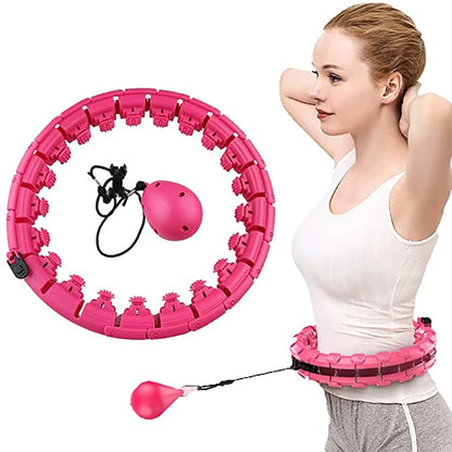 24 Adjustable Sport Hoops Abdominal Thin Waist Exercise Detachable Massage Hoops Fitness Equipment Gym Home Training Weight Loss